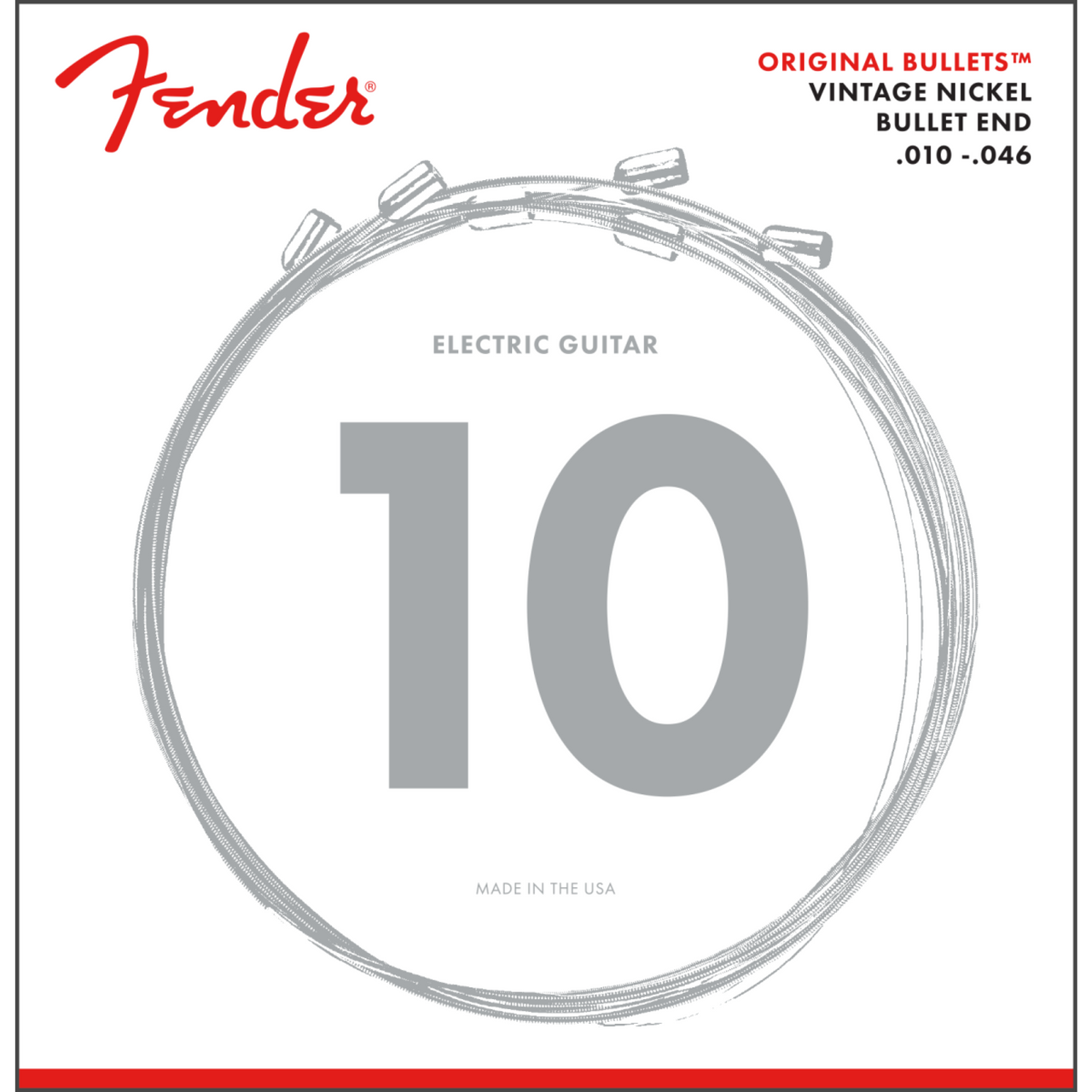 Juego de Cuerdas Fender 3150r Para Guitarra Electrica Orig Bullets 11-49