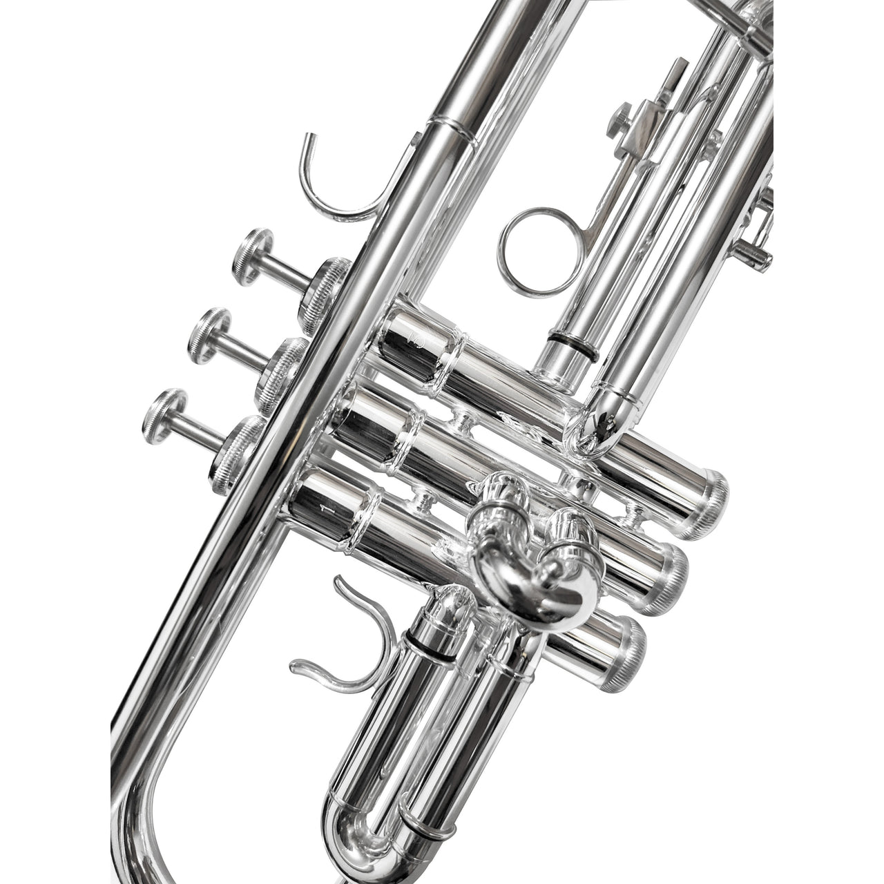 Trompeta Martinz Sib Plateado Doble Llave  Doble Poste, Mwtr01s