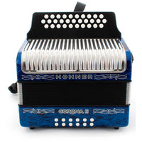 Thumbnail for Acordeon Hohner Corona Ii 31 Botones 12 Bajos Fa Sib Mib Azul A5644