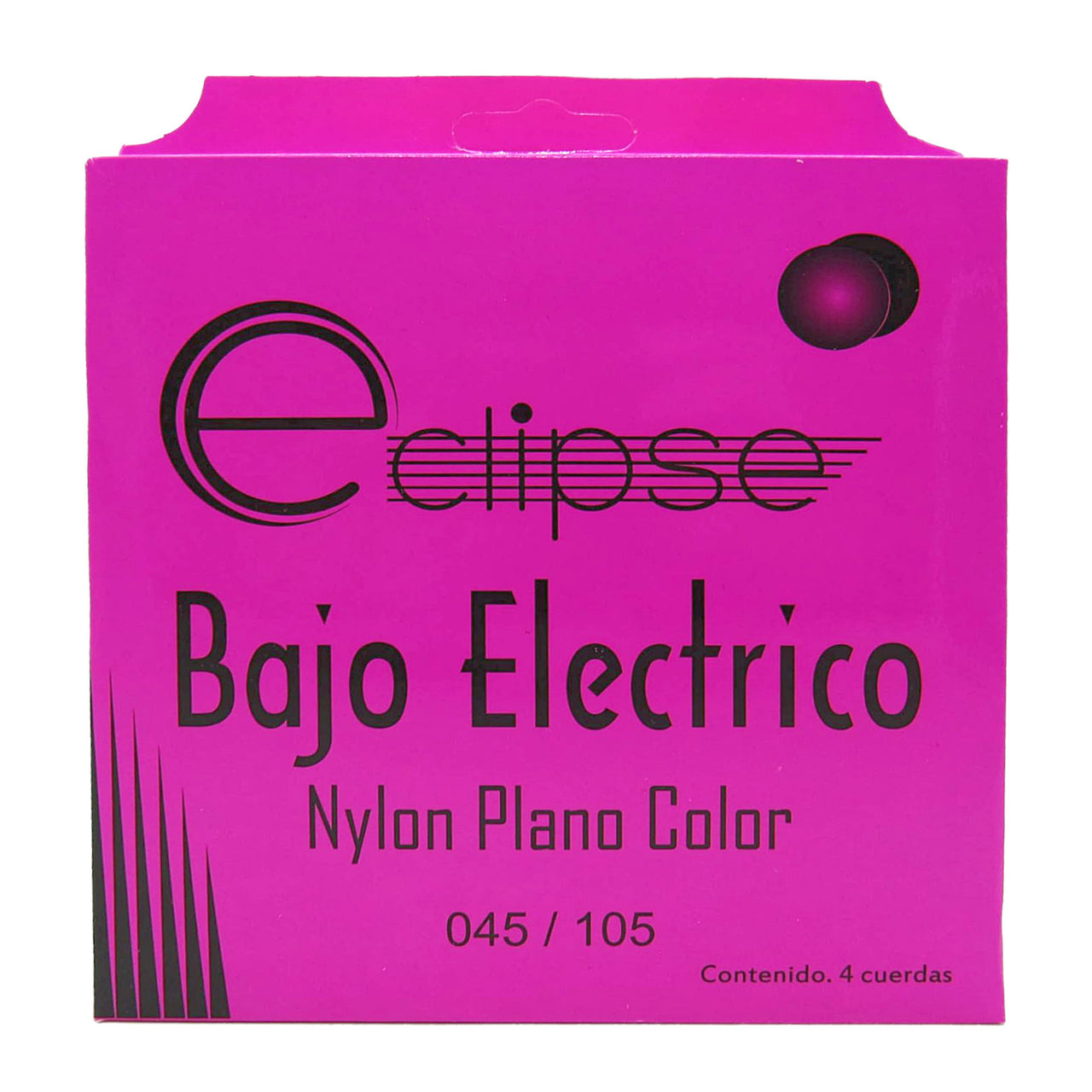 Encordadura Eclipse Bxc-4f Para bajo Electrico Nylon 4 Cuerdas Fluorescente