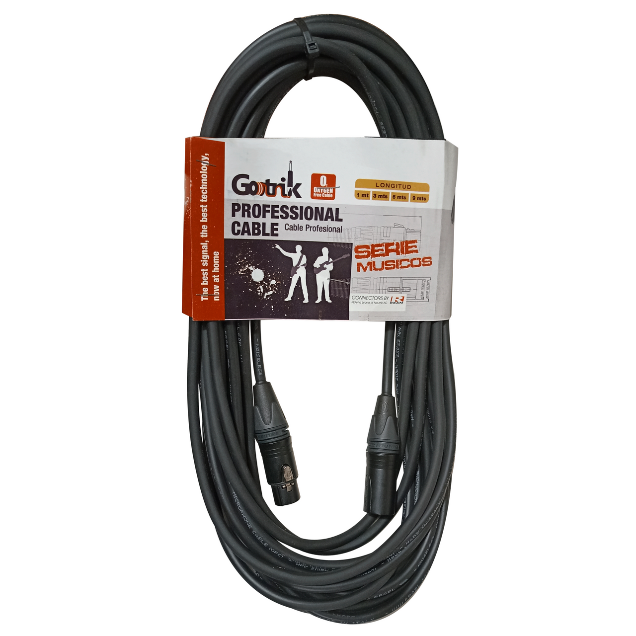 Cable Gotrik Gpp-10m Para Microfono Canon A Canon Conector Negro 10m