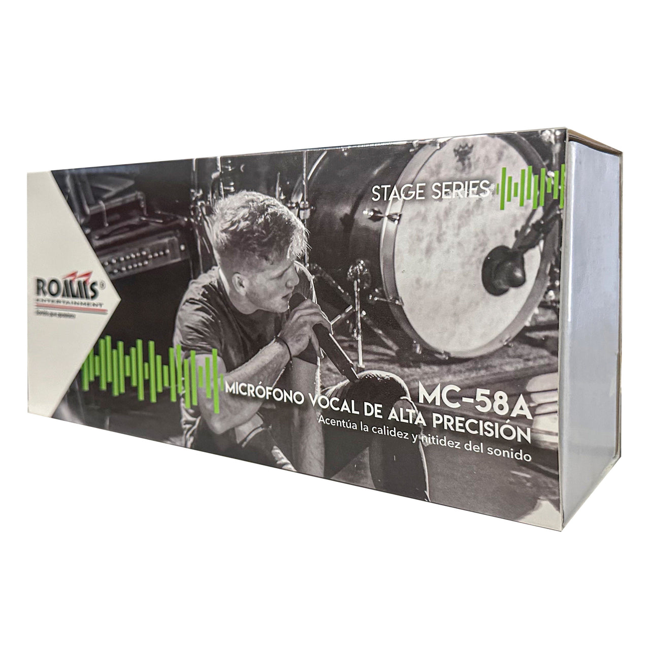 Microfono Romms Vocal Dinamico Unidirec. C/cable, Mc-58a