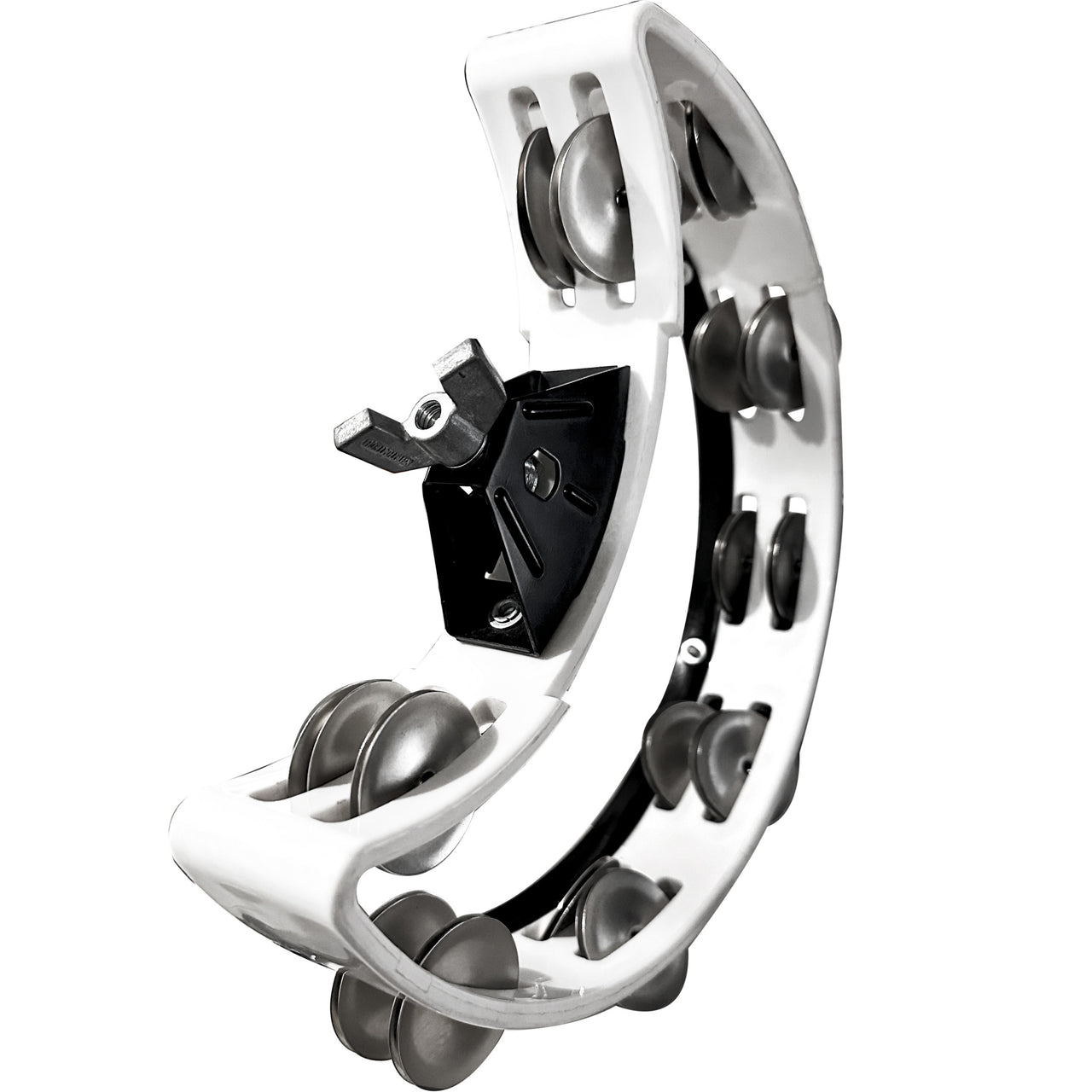 Pandero Rhythm Tech  Para Bateria Dst20-u Doble Hilera Blanco
