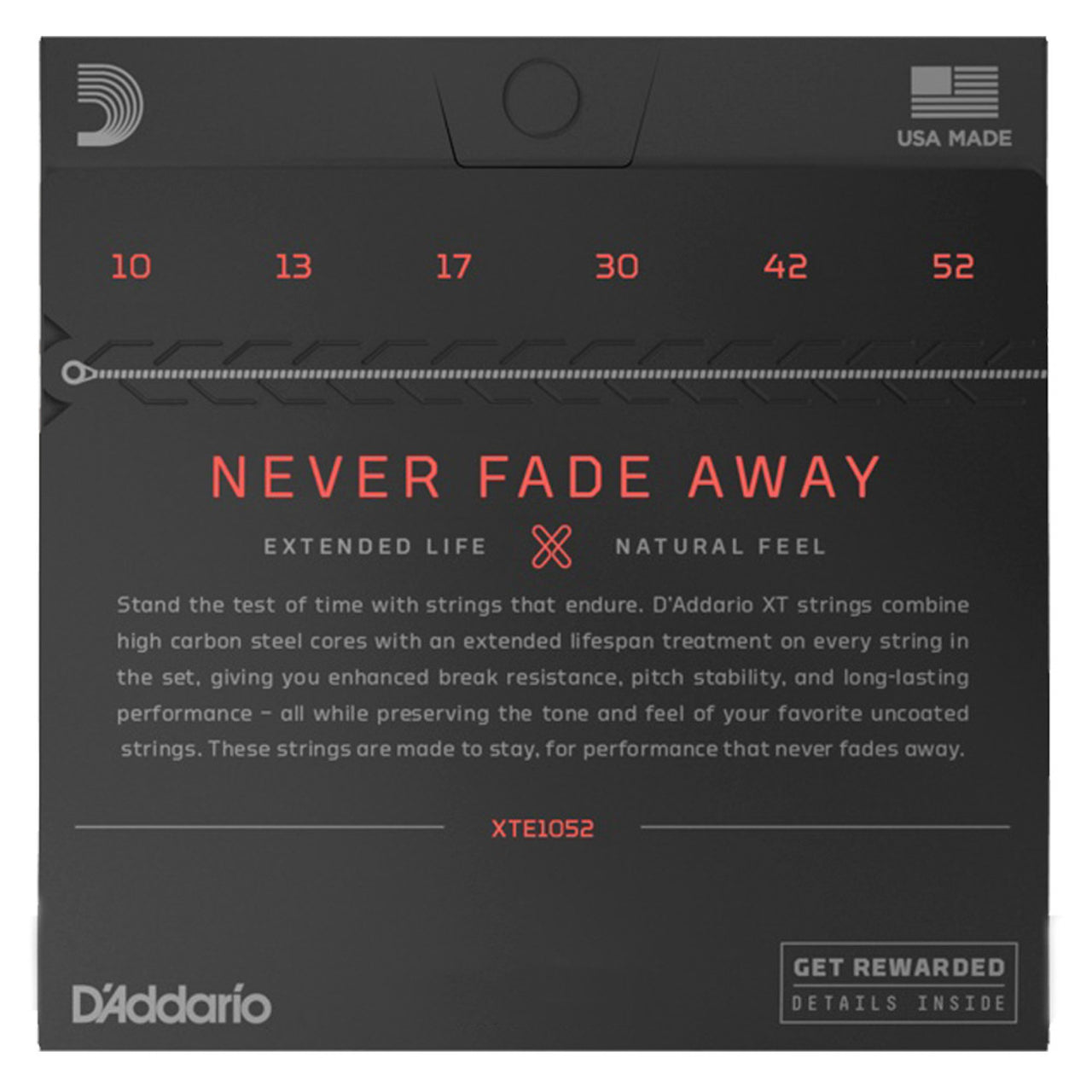 Encordadura D Addario Xte1052 Para Guitarra Electrica 10-52