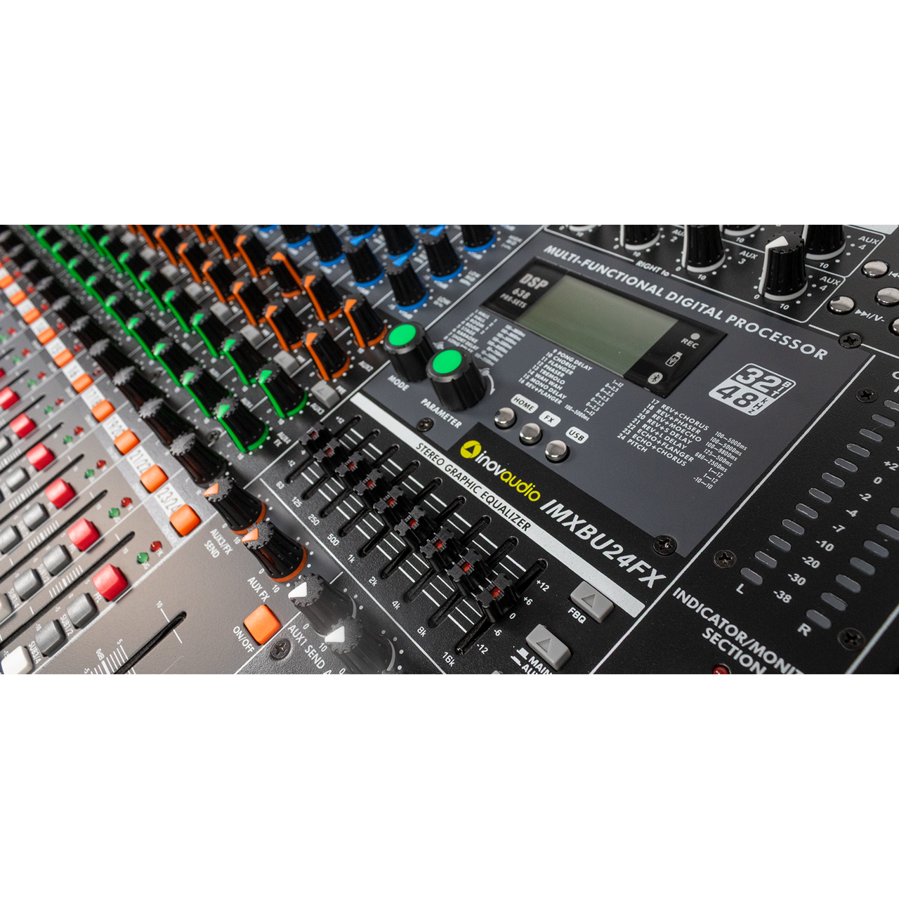 Mezcladora Inovaudio Imxbu24fx Analogica Profesional 24 Canales