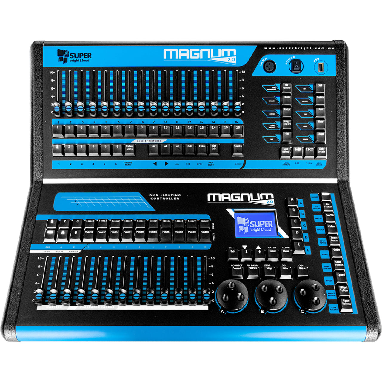 Consola De Iluminacion Super Bright 2 Universos, Magnum 2.0