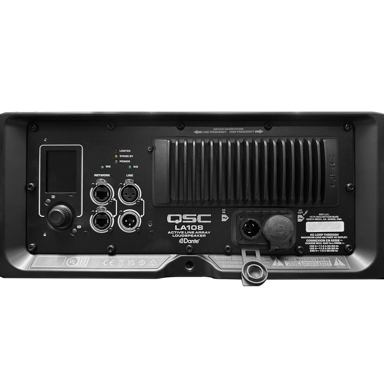 Altavoz Qsc La108 De Arreglo Lineal Autoamplificado De 2 Vias 8 Pulgadas