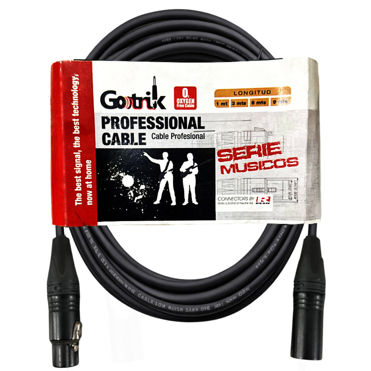 Cable Gotrik Gpp-3m Para Microfono Canon A Canon Conector Neutrik 3 Metros
