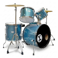 Thumbnail for BATERIA EXTREME 5 PIEZAS AZUL SPARKLE TERMINADOR CROMADO, EXBT066