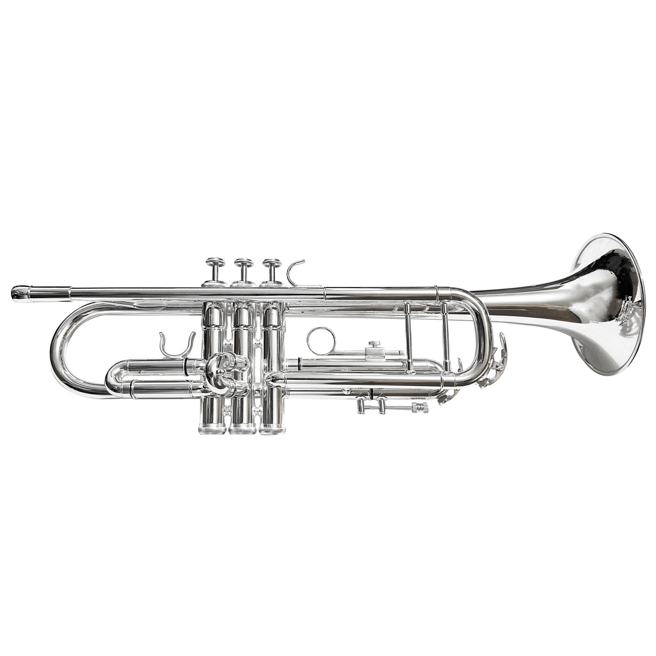 Trompeta Martinz Sib Plateado Doble Llave  Doble Poste, Mwtr01s