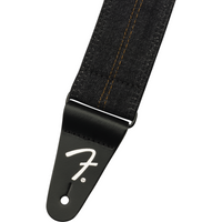 Thumbnail for Thaly Fender Para Guitarra Fender x Wrangler Denim Strap Washed Black Stitch 0990638004