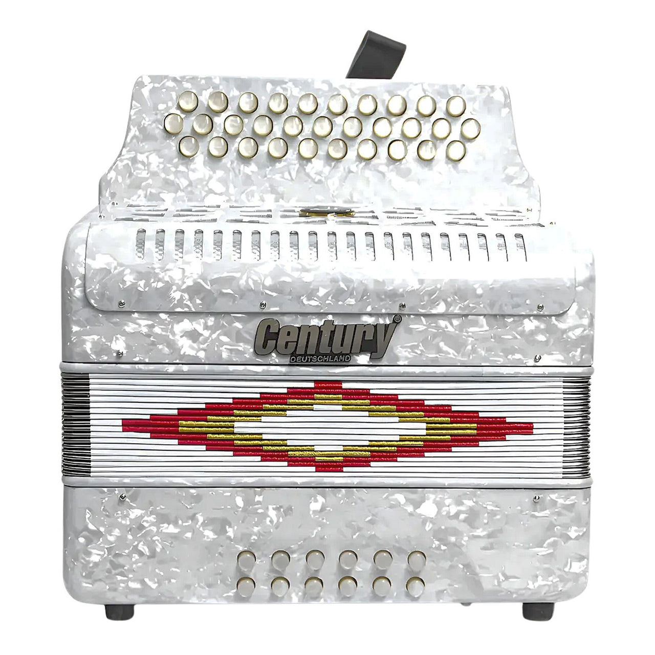 Acordeon Century C3012faw Fa Blanco 31 Botones 12  Bajos