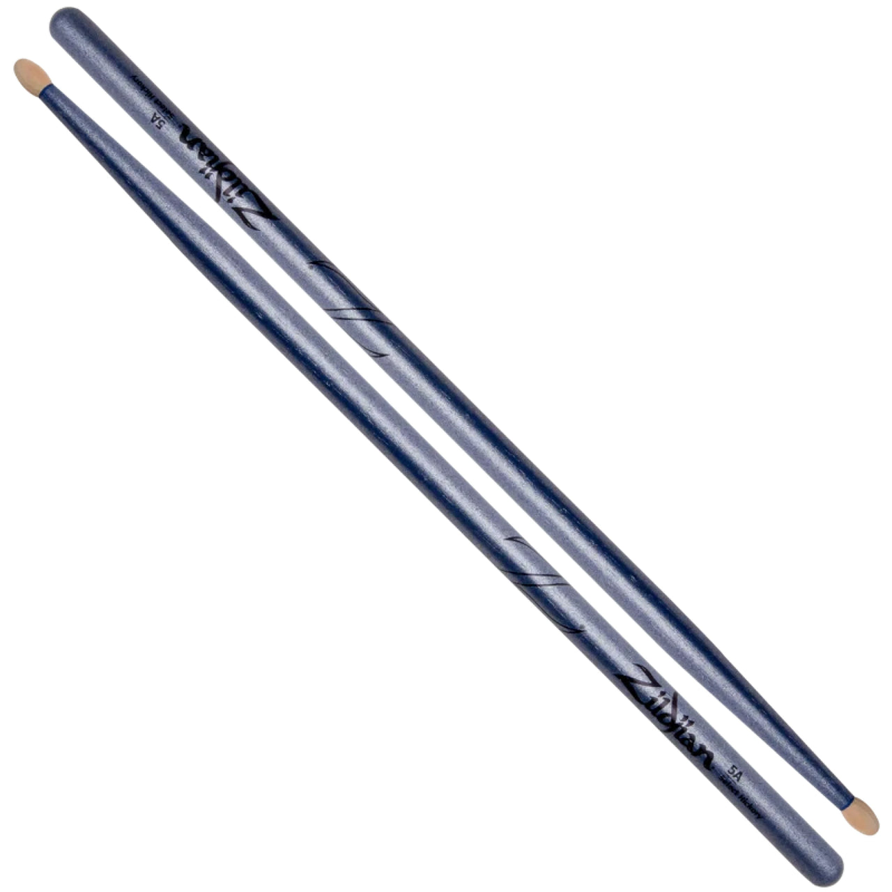 Baqueta Zildjian Z5acbu 5a Acabado Metalico Chroma Blue