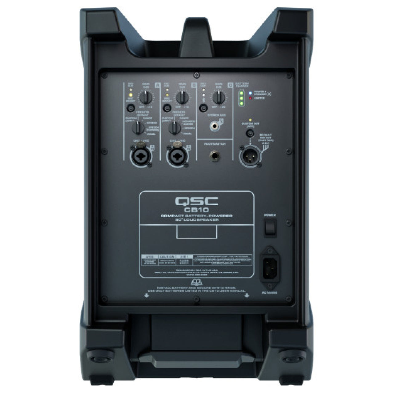 Bafle Qsc Cb10 Activo Compacto Recargable