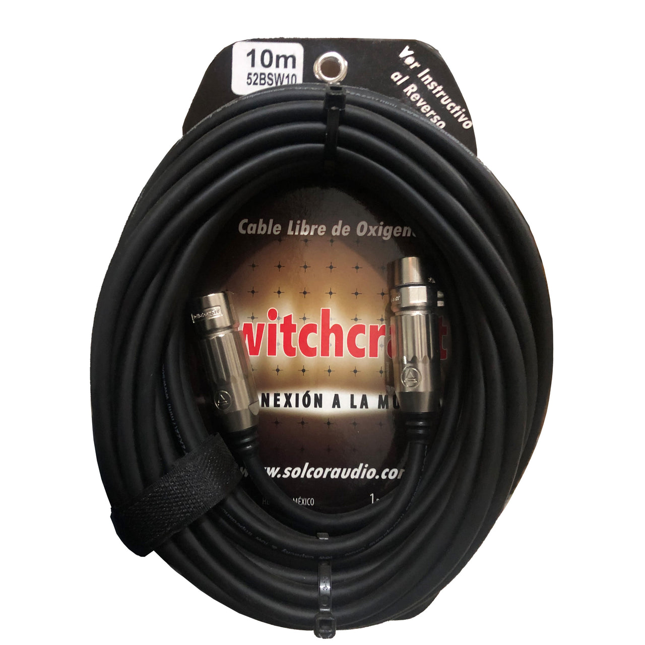 CABLE SWITCHCRAFT P/MICROFONO CANON A CANON 10 MTS. 52BSW10
