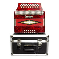 Thumbnail for Acordeon Century C3012farp Botones Fa Parrilla De Metal Rojo