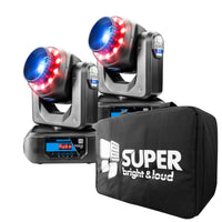 Thumbnail for Cabezas Móviles Superbright Titan Spot 2 piezas Con maleta Led Blanco 80w y Led 5050 Rgb 3 en 1
