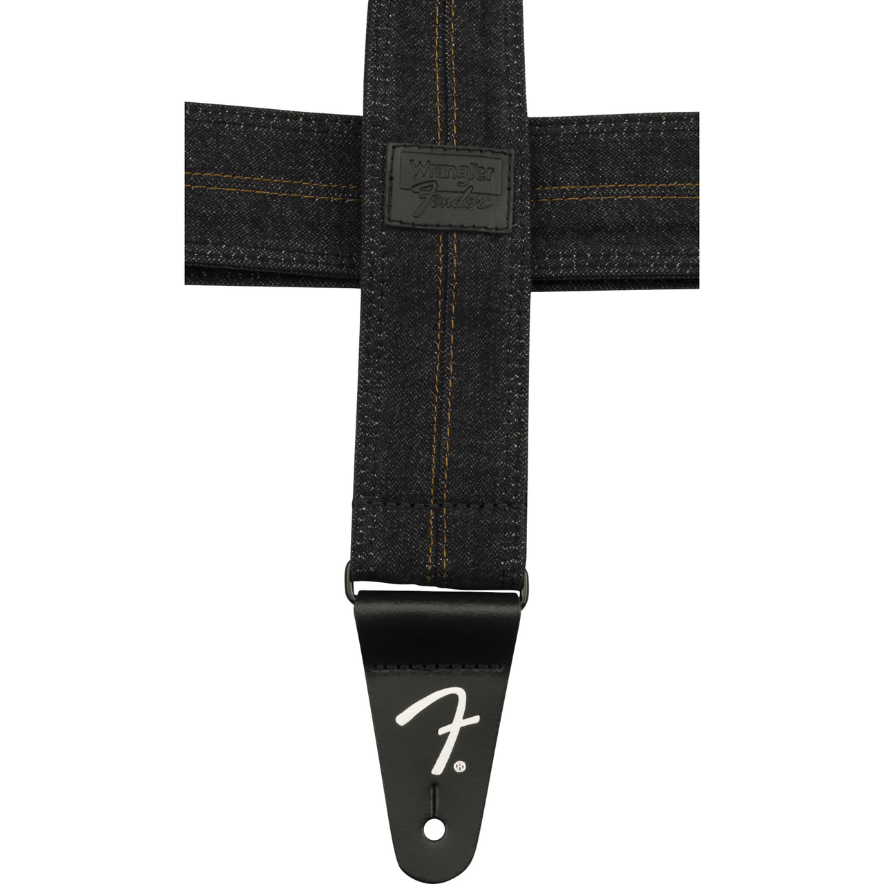 Thaly Fender Para Guitarra Fender x Wrangler Denim Strap Washed Black Stitch 0990638004