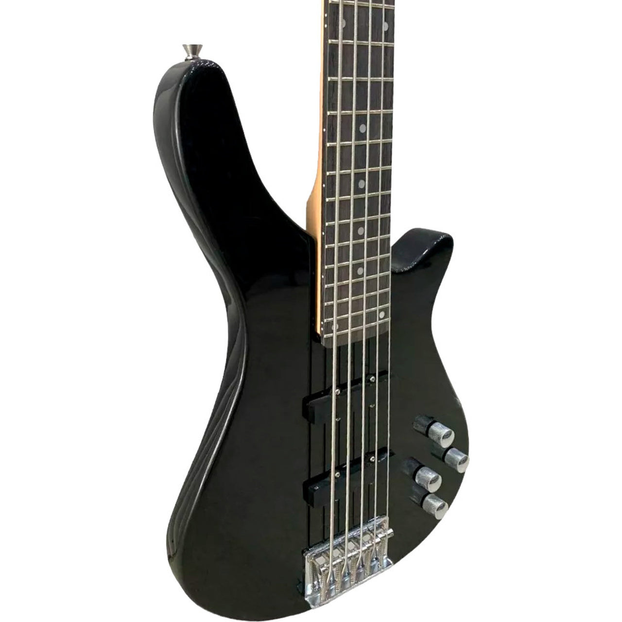 Bajo Electrico Danwood Ibwb35 5 Cuerdas 2 Pastillas Negro