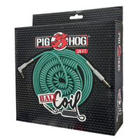 Thumbnail for Cable Pig Hog Half Coil Seafoam Green 9 Mt 1/4-1/4 Ang Rect, Phcc30sg