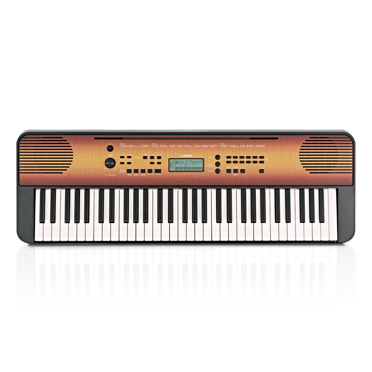 TECLADO YAMAHA EDUCATIVO ACABADO MAPLE C/ELIMINADOR PA130, PSR-E360MA