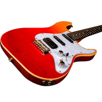 Thumbnail for Guitarra Electrica Jet Guitars Js600trd Sunburst Rojo Transparente