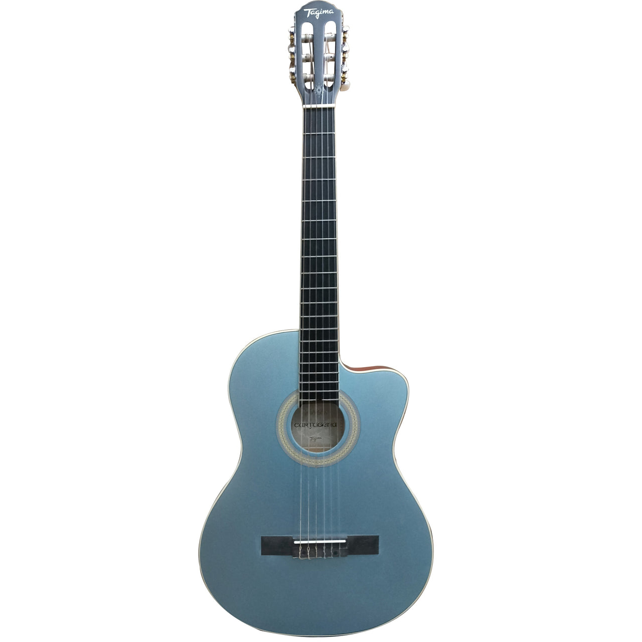 Guitarra Electroacustica Tagima Latam Cartagena-eq-lpbs-df Lake Placid Blue Satin