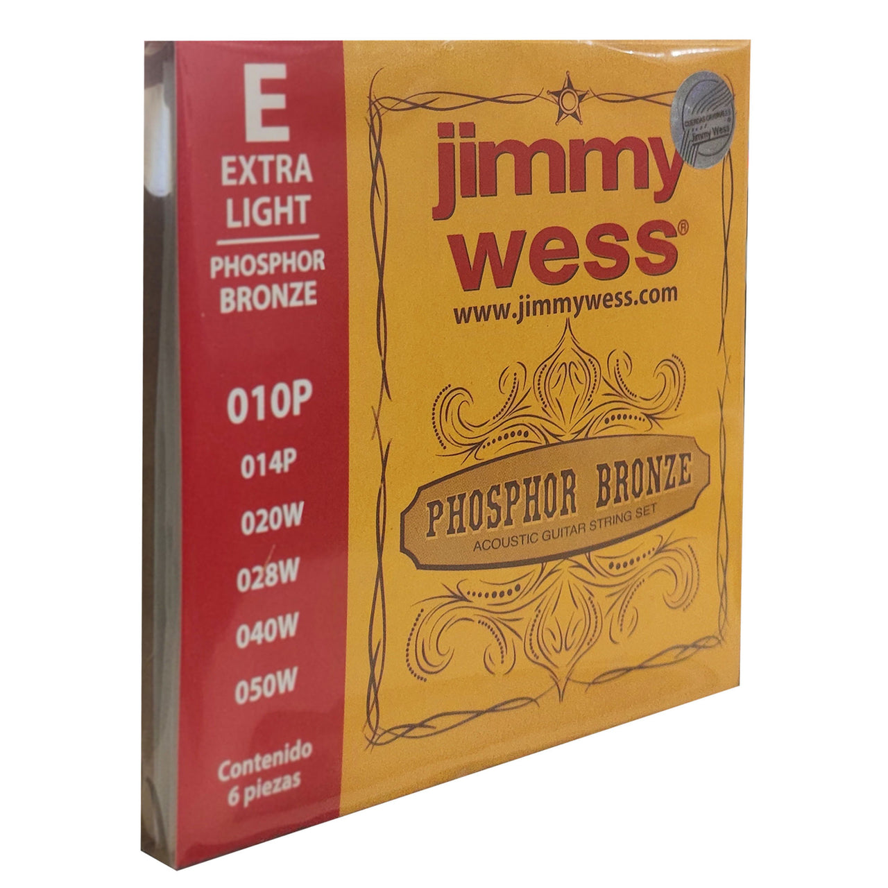 ENCORDADURA JIMMY WESS P/GUITARRA E/A BRONCE 10-050, JWGA-810BF (WB10)