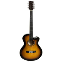 Thumbnail for Guitarra Acustica Bamboo Ga-40-sb-q-ar Sunburst Con Funda 40 Pulgadas