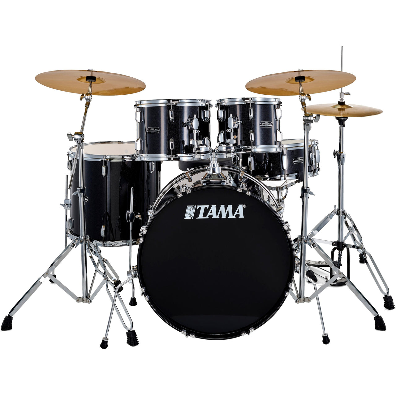 Bateria Tama Stage Star St52h6c-bns 5 Piezas Negro Con Herrajes
