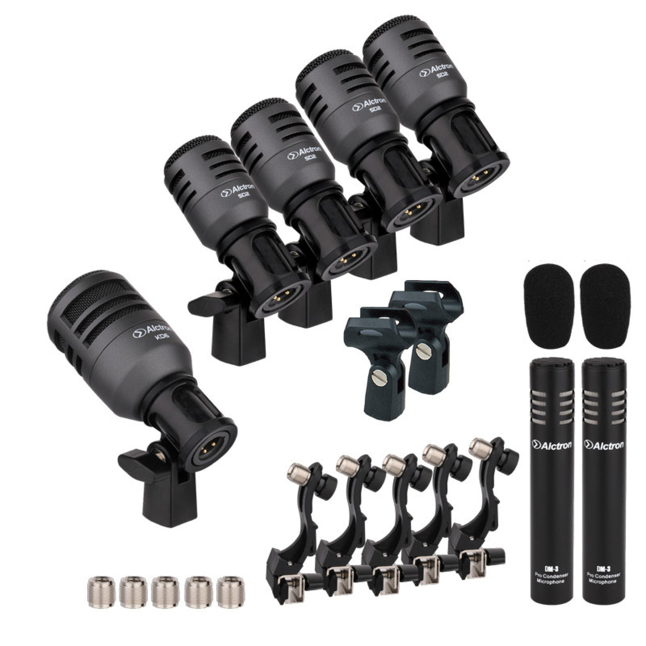 Set De Microfonos Alctron T8700ii Con Estuche Para Bateria Kd6/Sd2/Dm-3