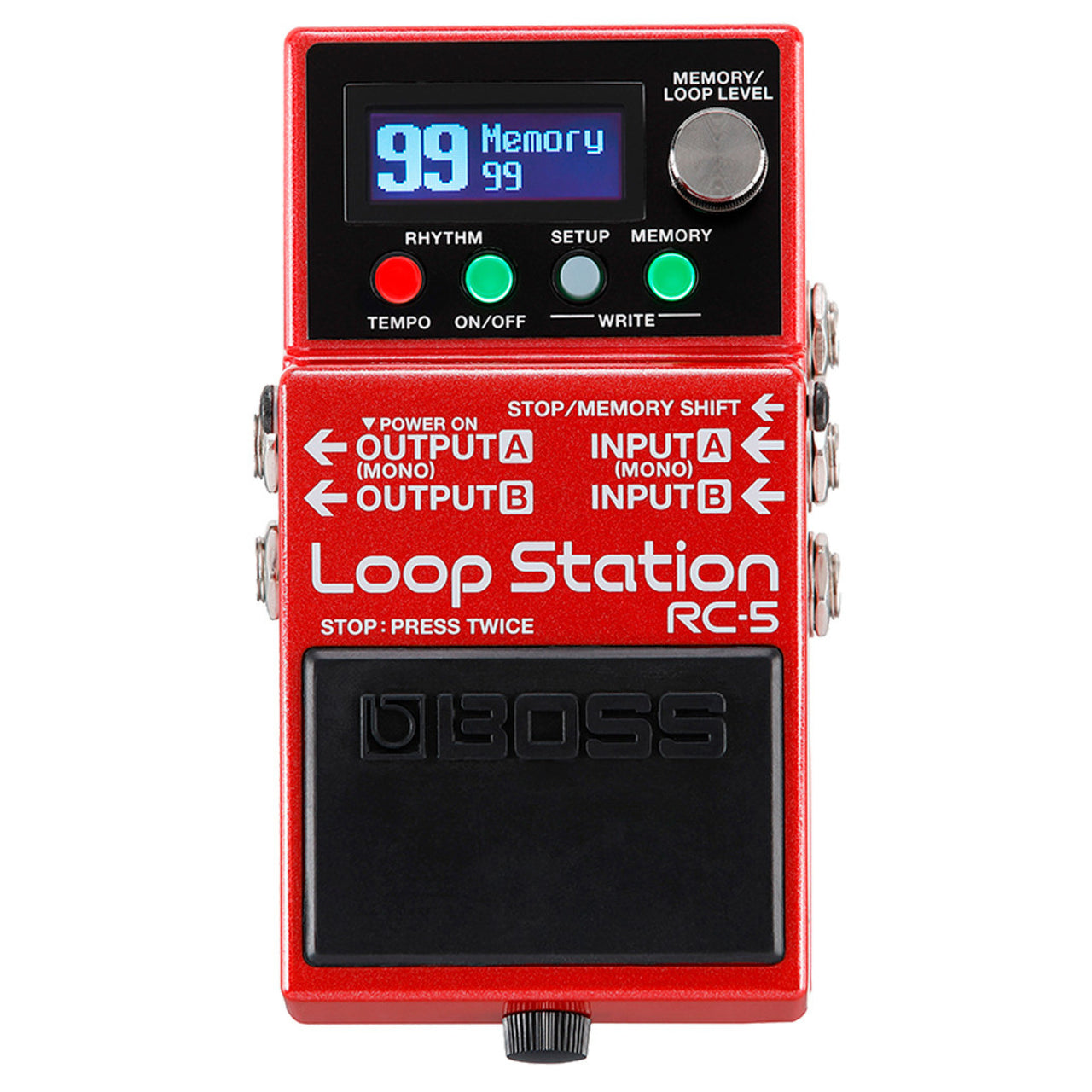 PEDAL BOSS COMPACTO LOOP STATION ESTREO C/13 HORAS DE GRAB., RC-5