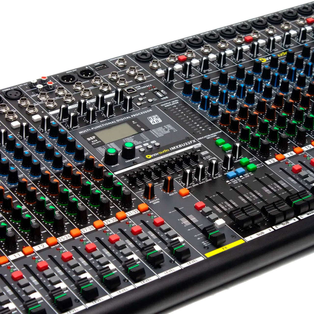 Mezcladora Inovaudio Imxbu32fx Analogica Con 32 Canales