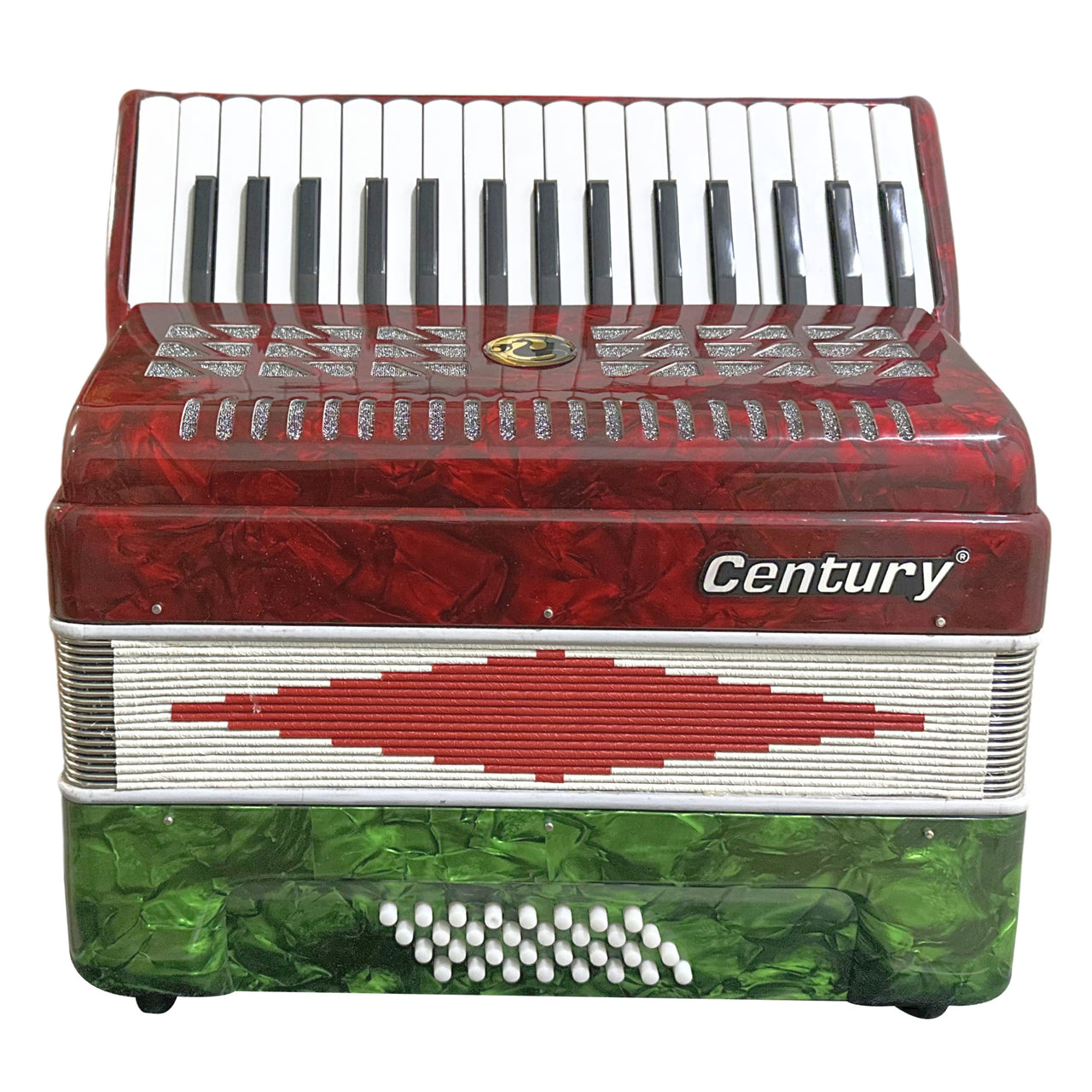 Acordeon Century Cnac037 32 Teclas 32 Bajos C1306-1b Bandera