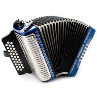Thumbnail for Acordeon Hohner Corona Ii 31 Botones 12 Bajos Fa Sib Mib Azul A5644