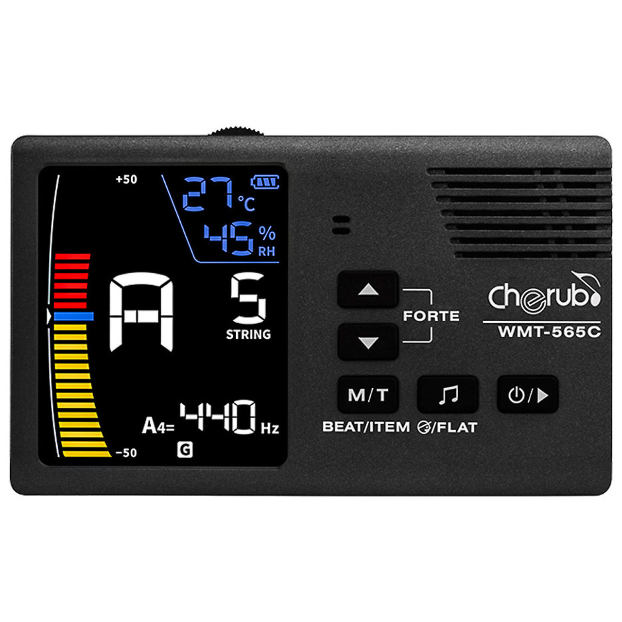 Afinador Cherub Wmt-565c Con Termohigrometro Y Metronomo