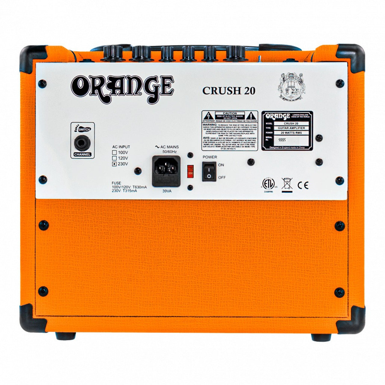 Amplificador Orange Crush 20 Para Guitarra 20 Watts