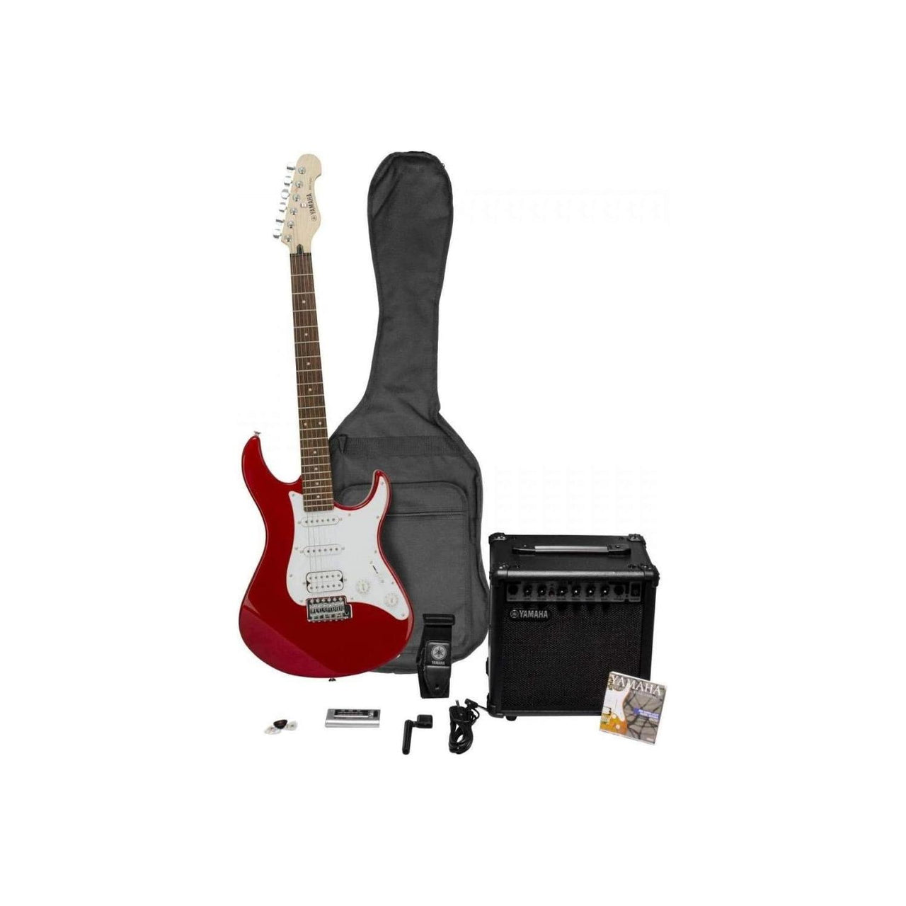 PAQUETE DE GUITARRA ELECTRICA YAMAHA ROJO METALICO, EG112GPII-MR