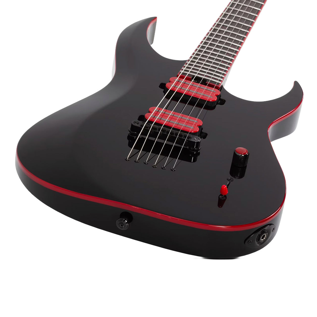 Guitarra Electrica Schecter Sunset-6 Push-Pull Voice #2 Rojo/Negro