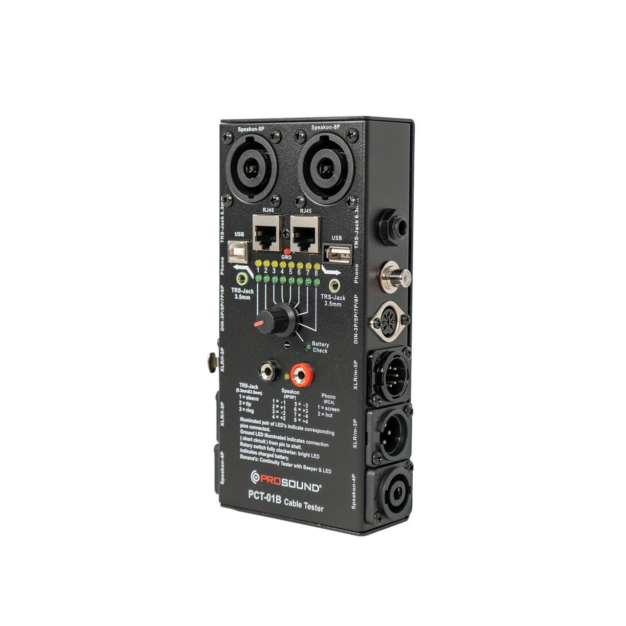 Probador Cables Prosound Mod. Pct-01b