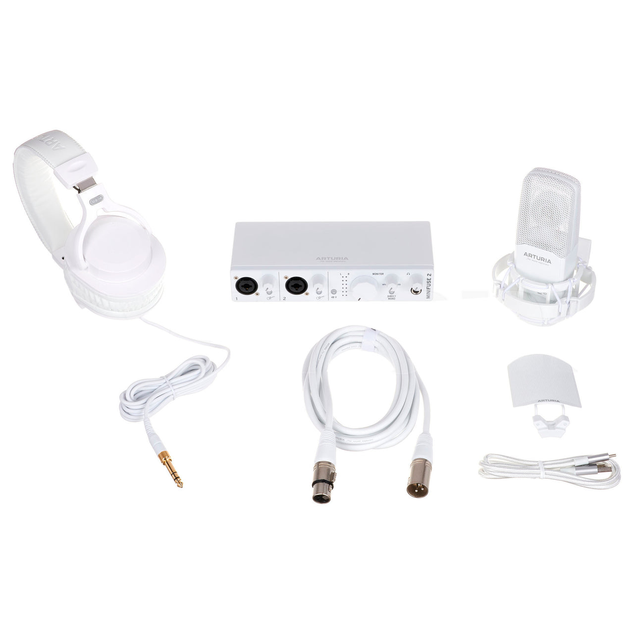Paquete De Grabacion Arturia Minifuse Recording Pack White