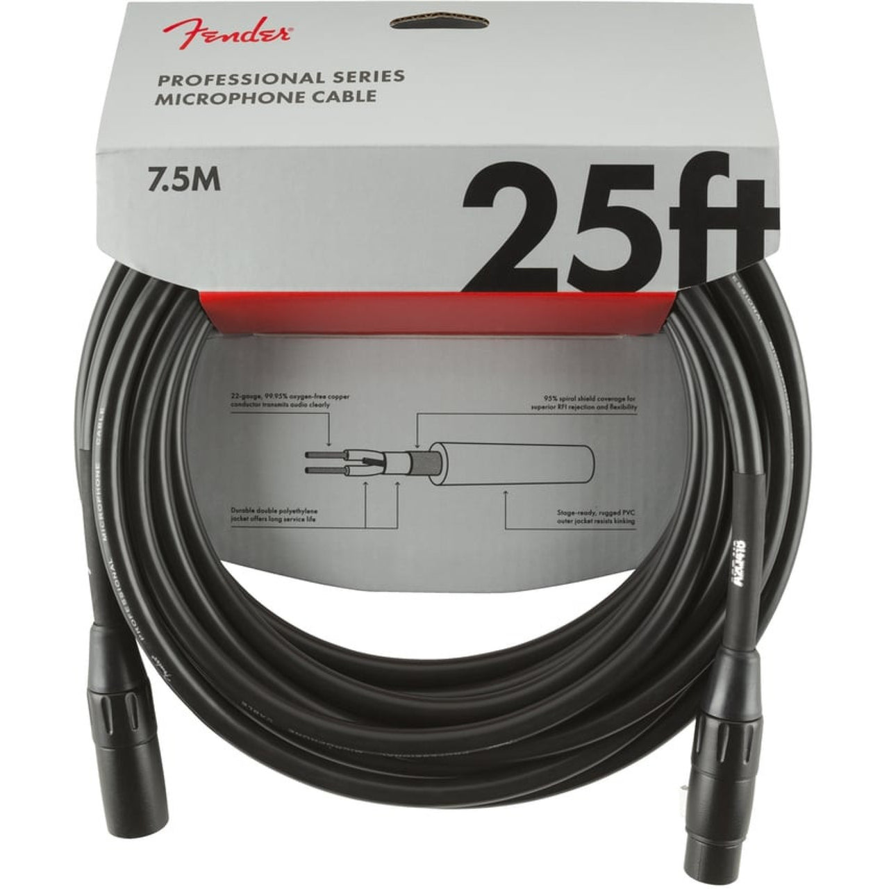 Cable Fender Canon A Canon Para Microfono 7.5 Mts 0990820015
