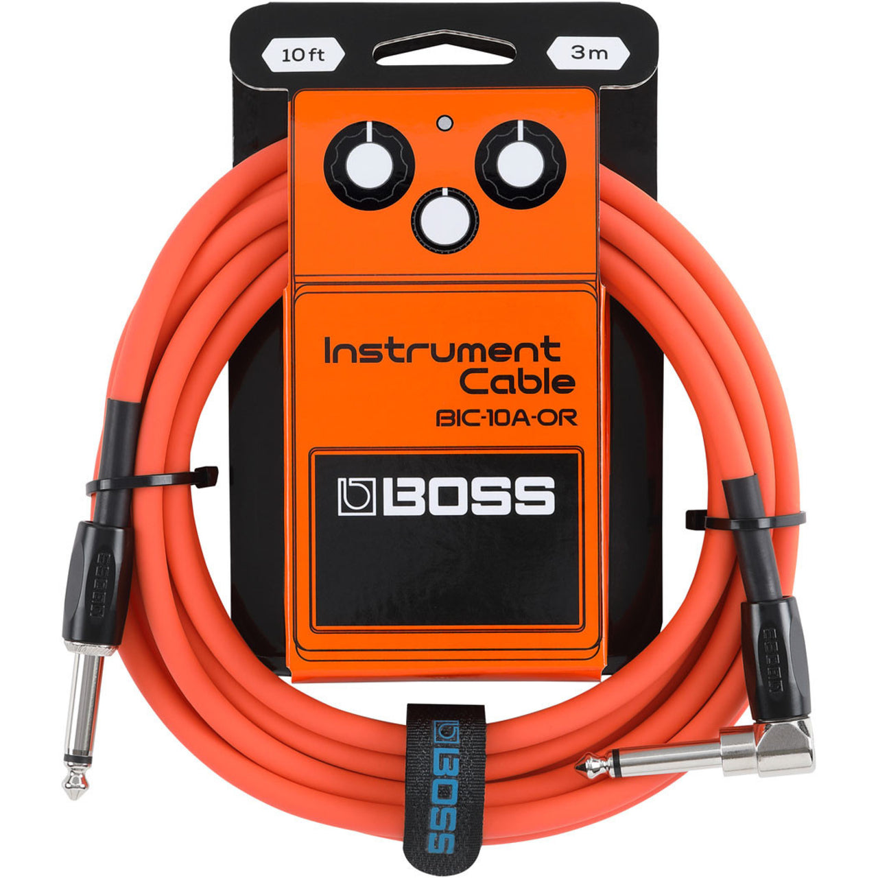 Plug Boss Cable Boss Plug a Plug 'L' 10ft BIC-10A-OR – Musicales Doris