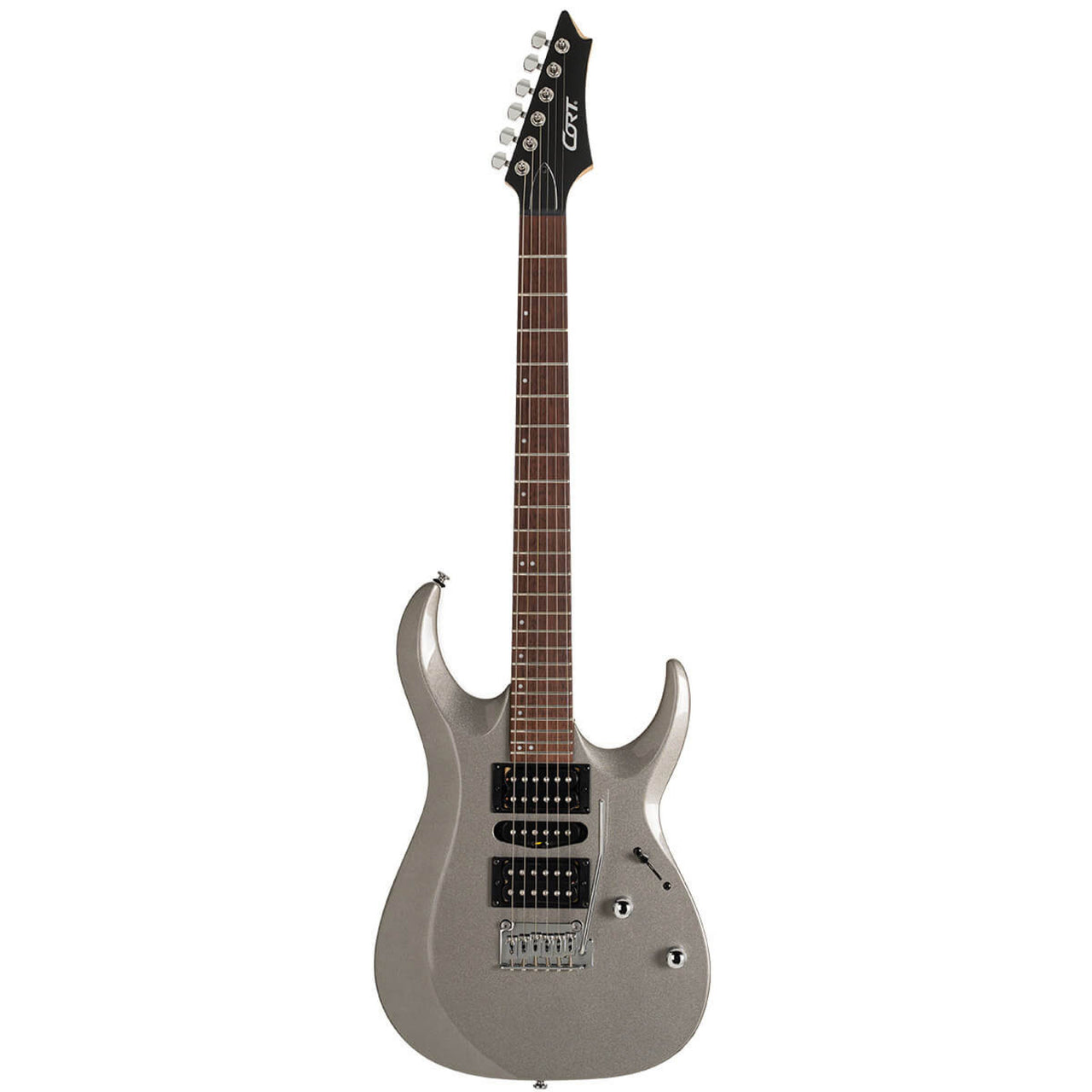 Guitarra Electrica Cort X200 Sv Serie X Plata Brillante