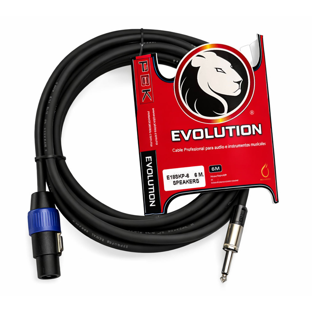 Cable Para Bafle Evolution E18skp-6 Speakon A Plug 6 Metros