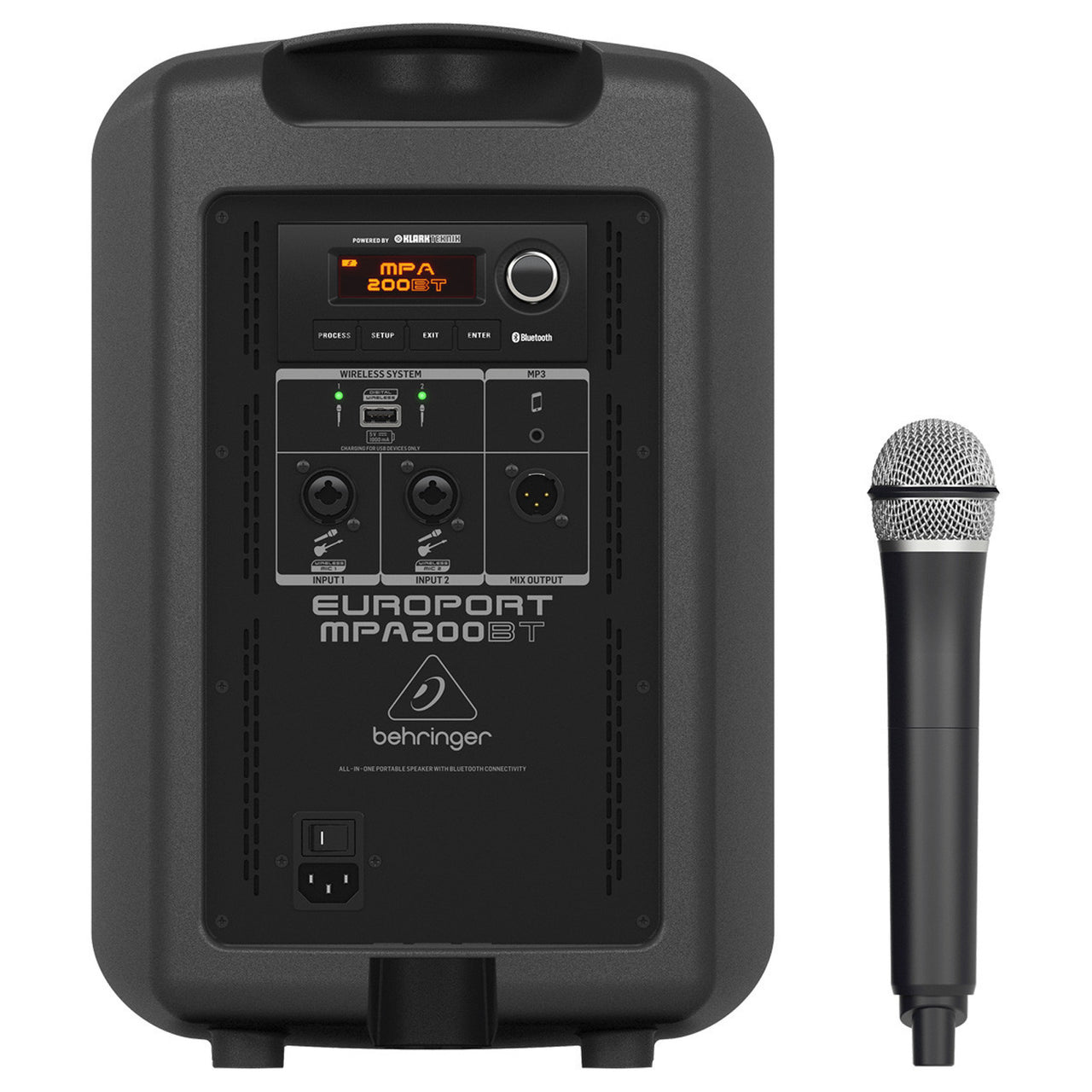 Sistema Behringer Portatil 200 watts Mod. Mpa200bt