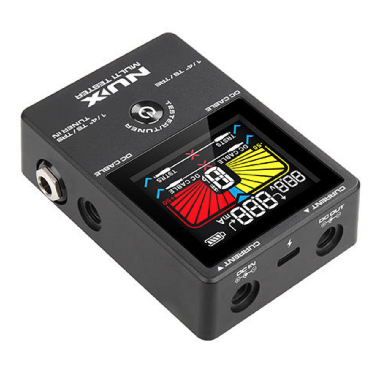 Probador De Cables Nux Nmt-1 Para Guitarra 4 En 1 Con Afinador