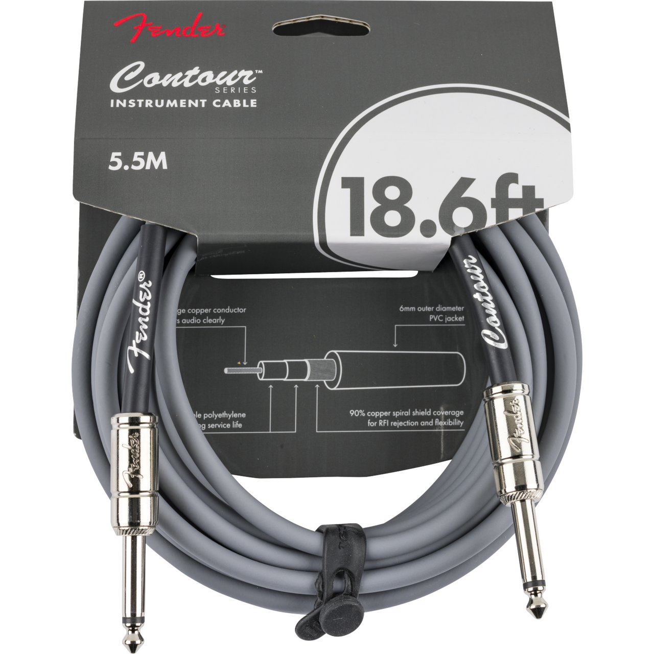 Cable Fender Contour Para Instrumento 5.5 Metros Plata Inca 0990571824