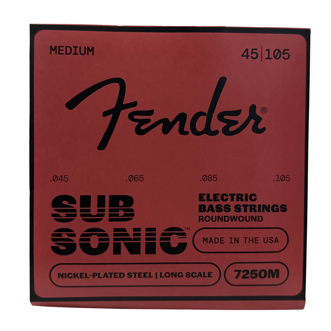 ENCORDADURA FENDER P/BAJO ELECTRICO 4 CDAS. 7250M (45-105), 0737250406