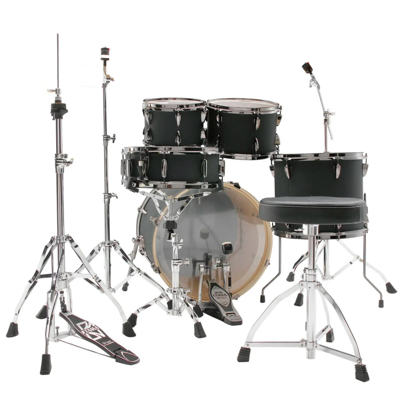 Bateria Tama Imperialstar Ip50h6wbn-bob 5 Piezas Negro Mate Con Herrajes